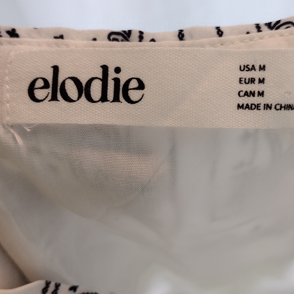 Elodie Mini Dress Halter In White Bandana Medium NWT - Picture 8 of 10